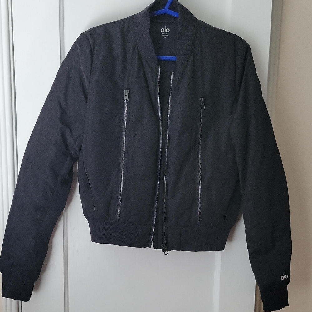 ALO Yoga Black Bomber Jacket